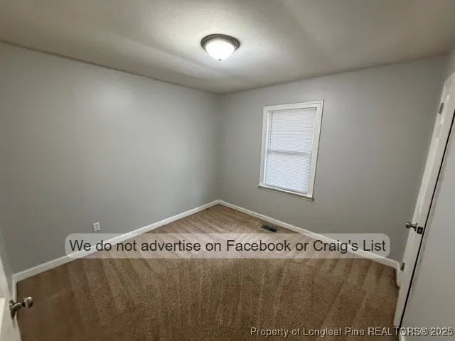 a view of a room with window