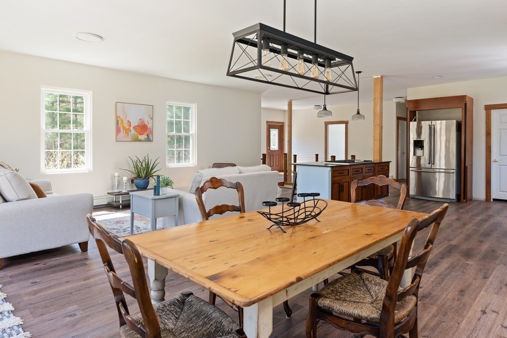 249 Blackmore Pond Road Wareham, MA 02576 - Photo 16 of 41 a view of a dining room with furniture