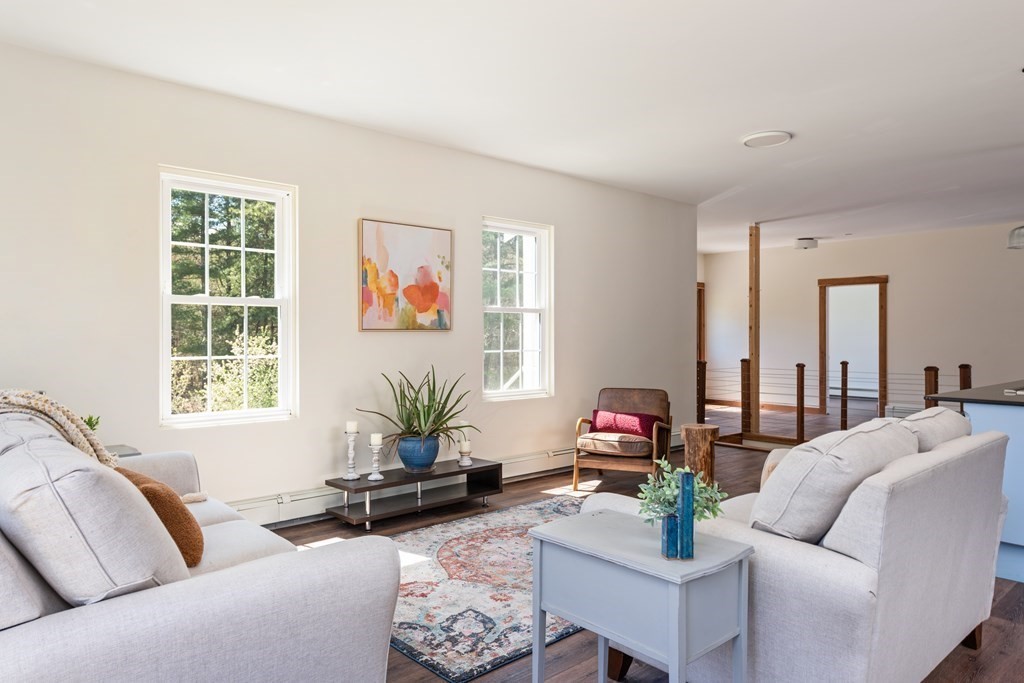 249 Blackmore Pond Road Wareham, MA 02576 - Photo 17 of 41 a living room with furniture and a large window