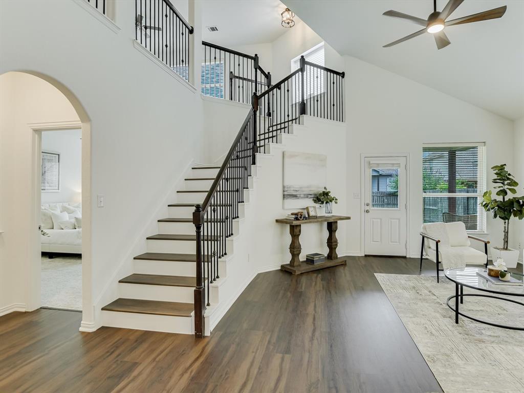 736 Bonnet Boulevard Georgetown, TX 78628 - Photo 13 of 27 a view of entryway and hall with wooden floor