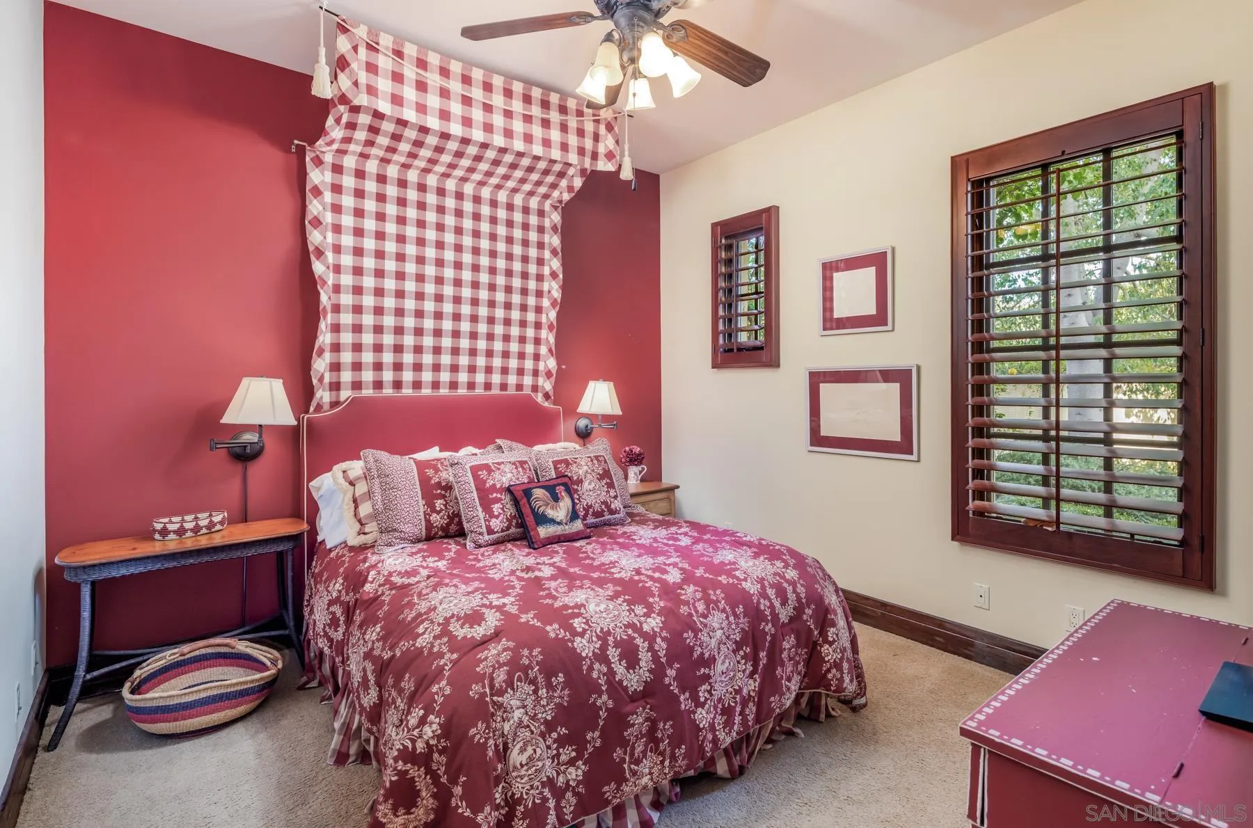 18669 Via Catania Rancho Santa Fe, CA 92091 - Photo 22 of 39 a bedroom with a bed and a window