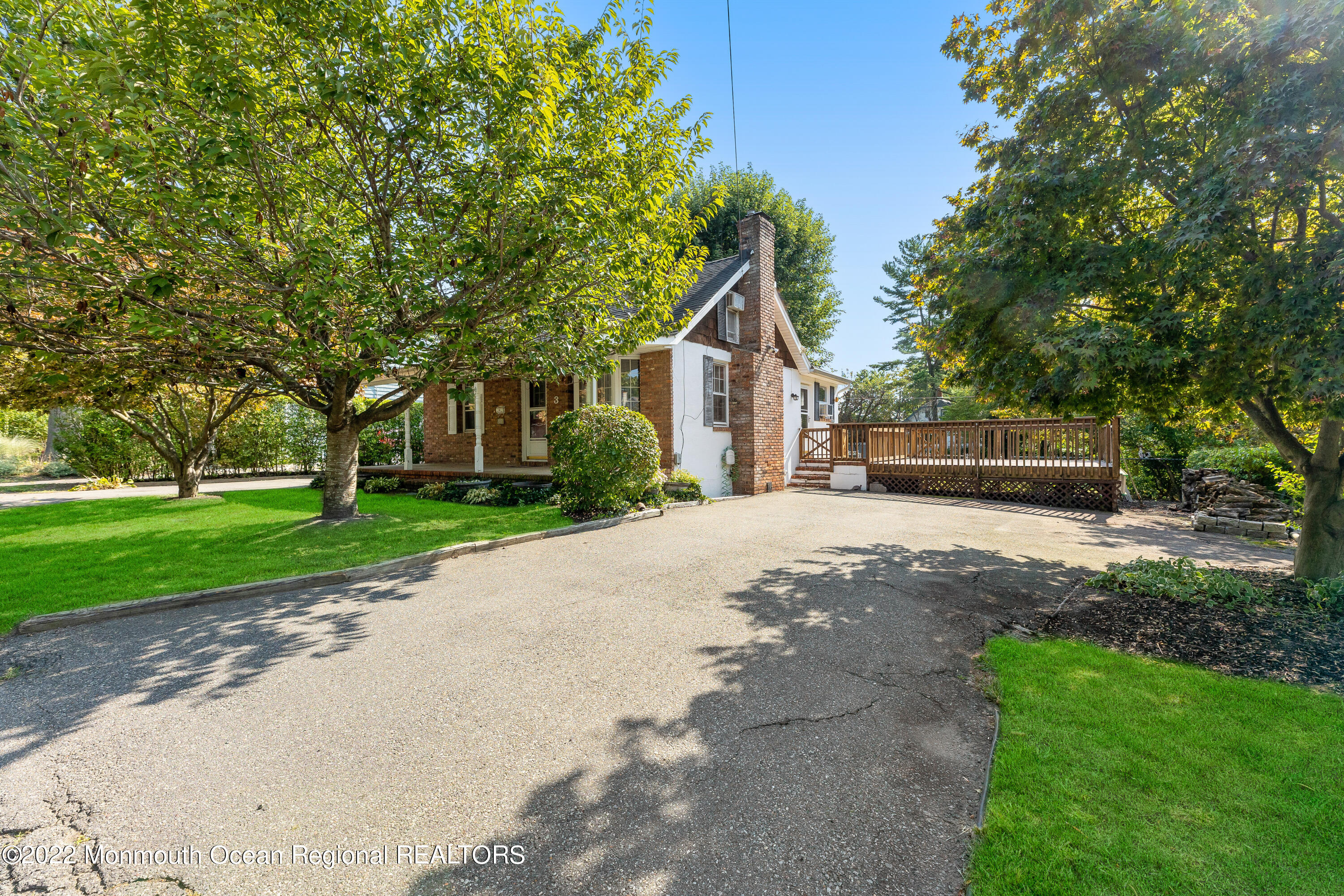 3 Oak Street Matawan, NJ 07747 - Photo 3 of 30 RIGHT DRIVEWAY AND DECK VIEW