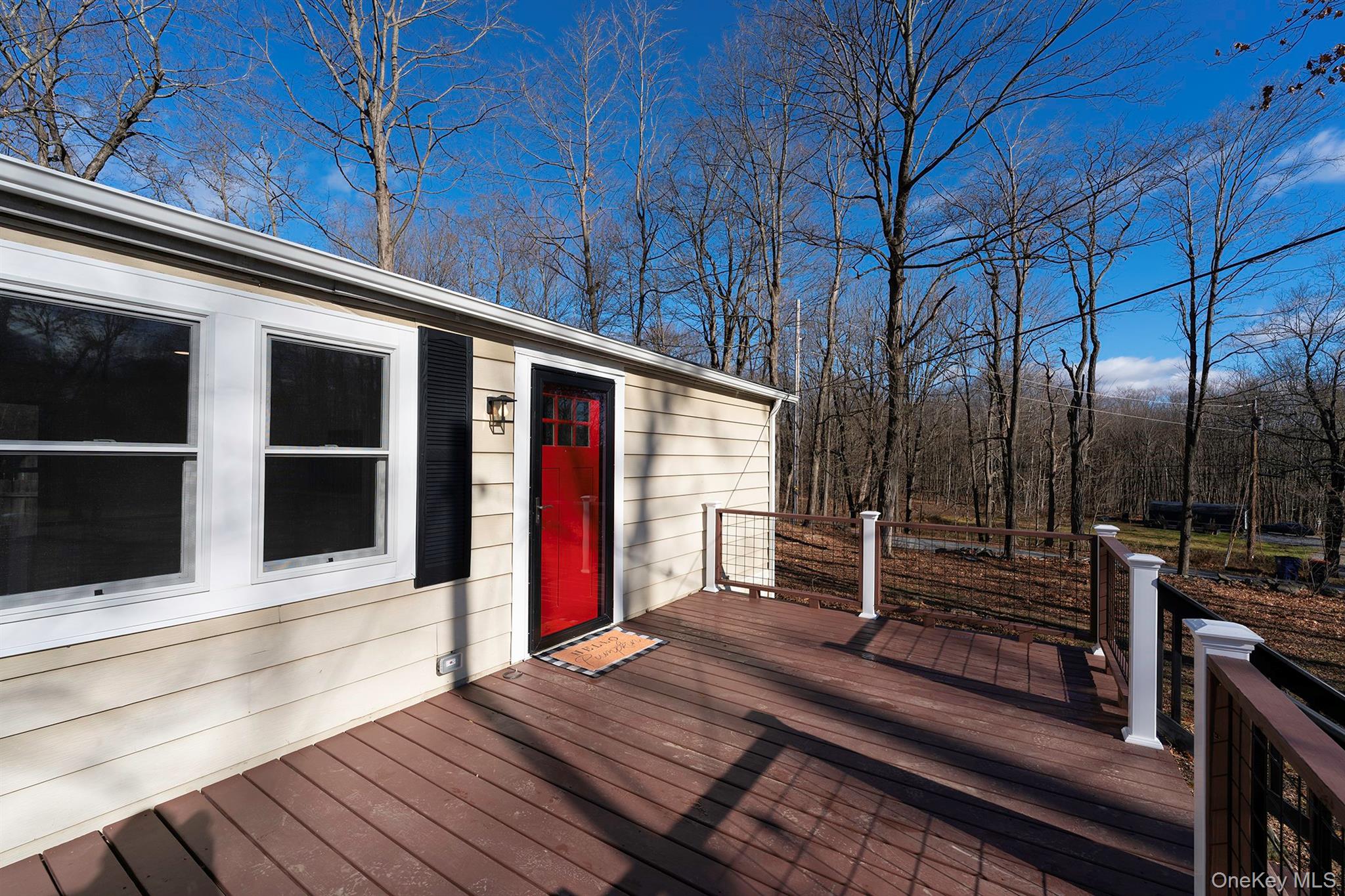 193 Decker Road Stanfordville, NY 12581 - Photo 3 of 34 a view of a balcony with stairs and wooden floor