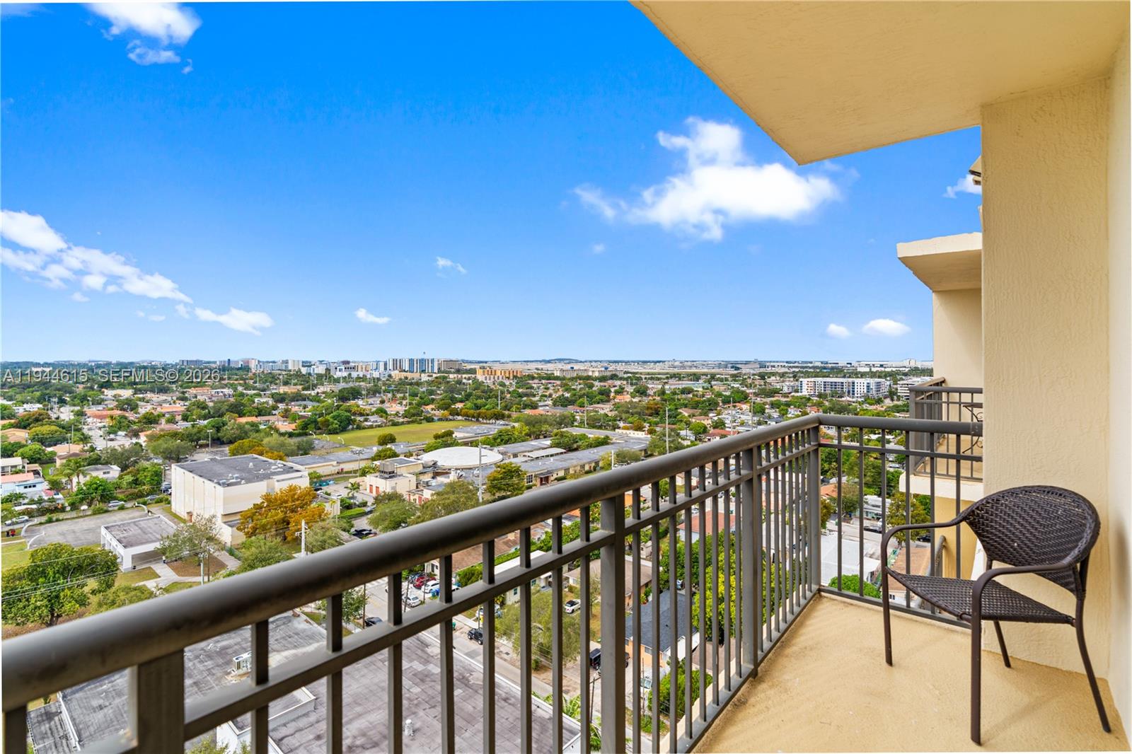 4242 Northwest 2nd Street, Unit 1609 Miami, FL 33126 - Photo 36 of 40 a view of a city from a balcony