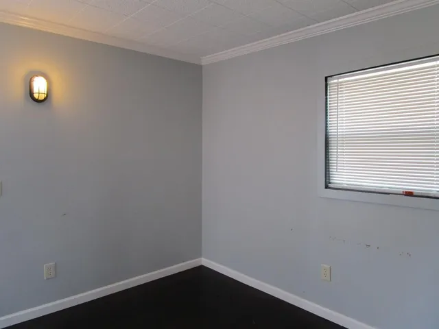 a view of small space with a window