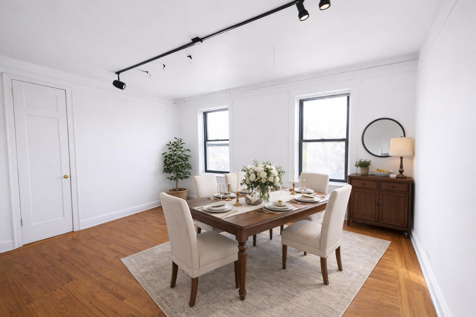 1825 Riverside Drive, Unit 5B Manhattan, NY 10034 - Photo 2 of 19 a view of a dining room with furniture and window
