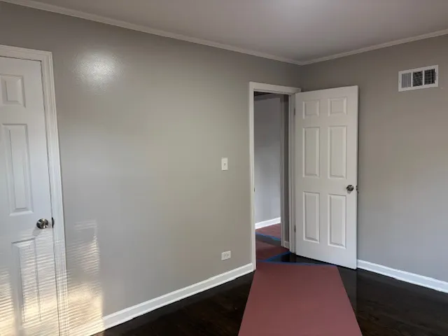 a bathroom with a shower and a toilet