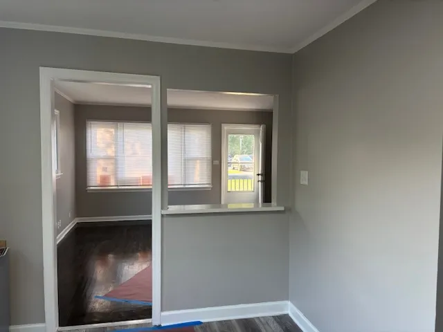 a view of a small space