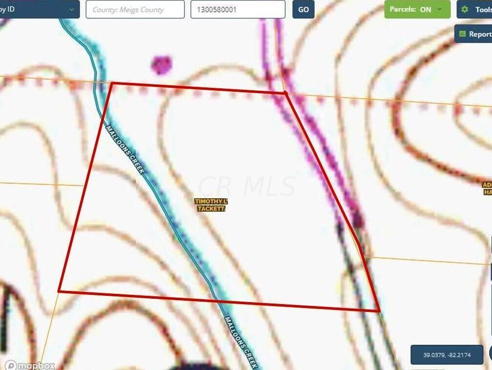 0 Briar Ridge Road Langsville, OH 45741 - Photo 14 of 18 10- usgs topo map w lines