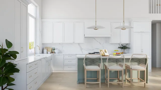 a kitchen with stainless steel appliances kitchen island granite countertop a table and chairs in it
