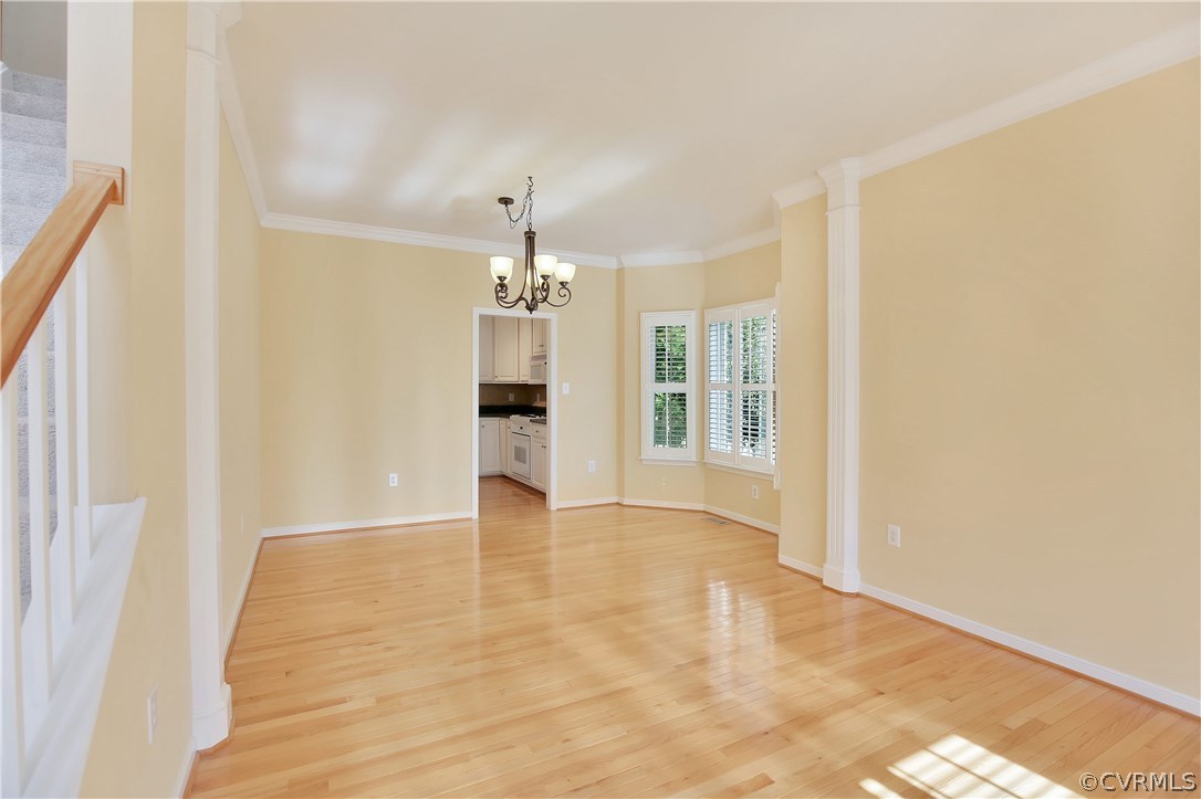 2548 Dunham Road Henrico, VA 23233 - Photo 2 of 21 Living room view looking into dining room. Hardwoo