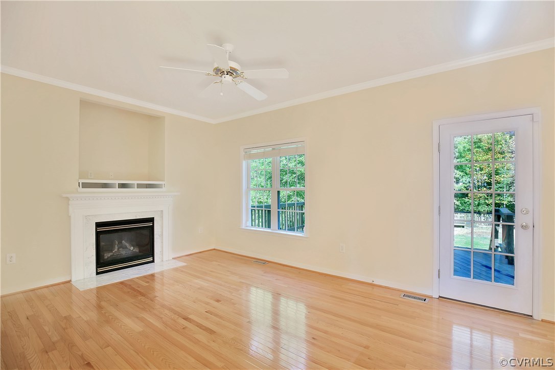 2548 Dunham Road Henrico, VA 23233 - Photo 7 of 21 Hardwood flooring, door to deck, television nook,