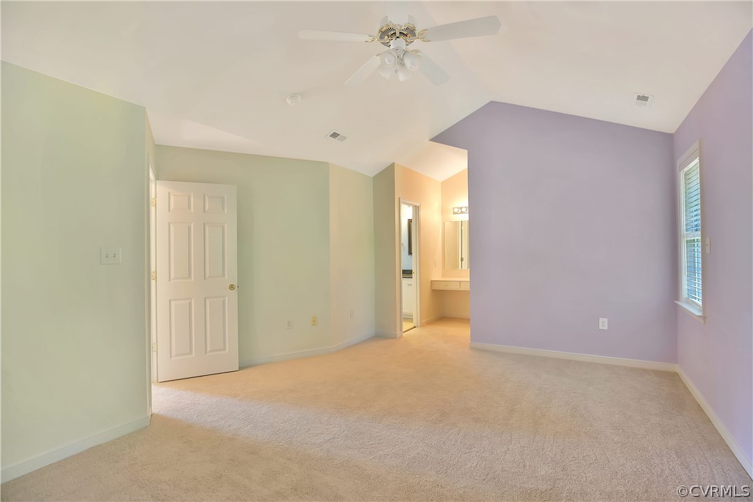 2548 Dunham Road Henrico, VA 23233 - Photo 10 of 21 Master bedroom with new carpet, dressing area, wal