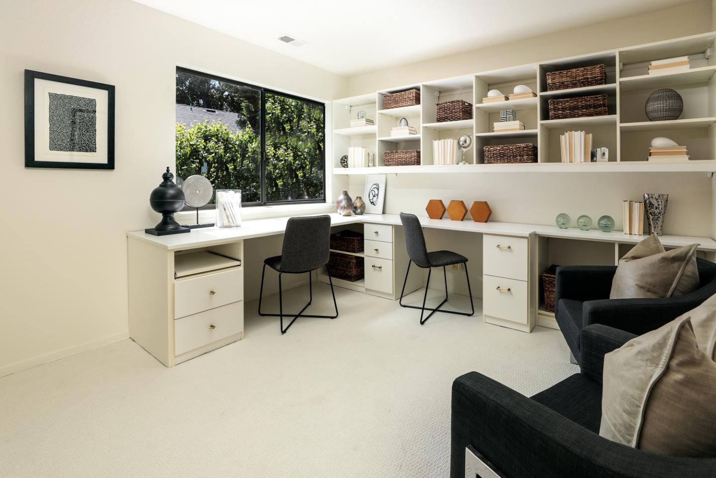 1145 Pine Street Menlo Park, CA 94025 - Photo 16 of 25 a view of a workspace with furniture