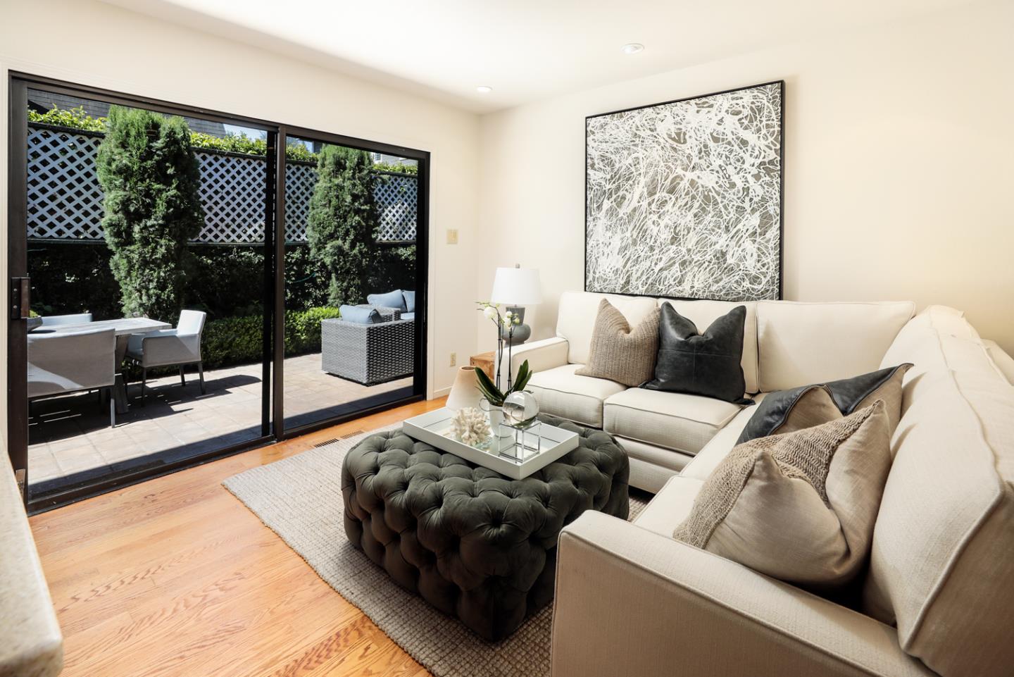 1145 Pine Street Menlo Park, CA 94025 - Photo 7 of 25 a living room with furniture and a large window