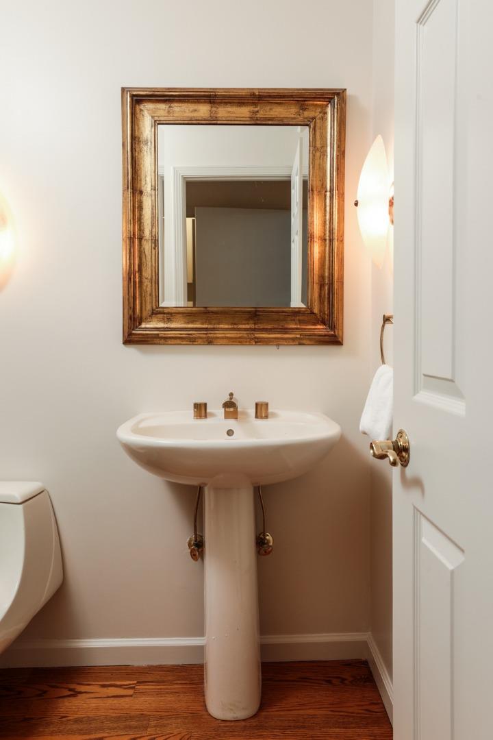 1145 Pine Street Menlo Park, CA 94025 - Photo 9 of 25 a bathroom with a sink and a mirror
