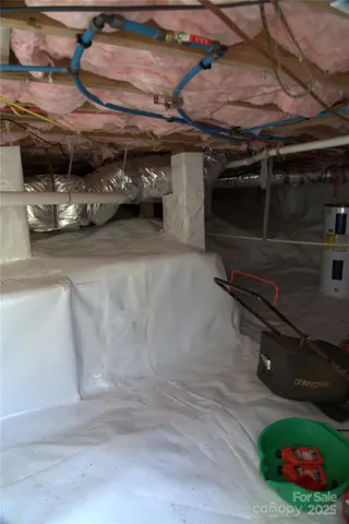 a view of storage and utility room