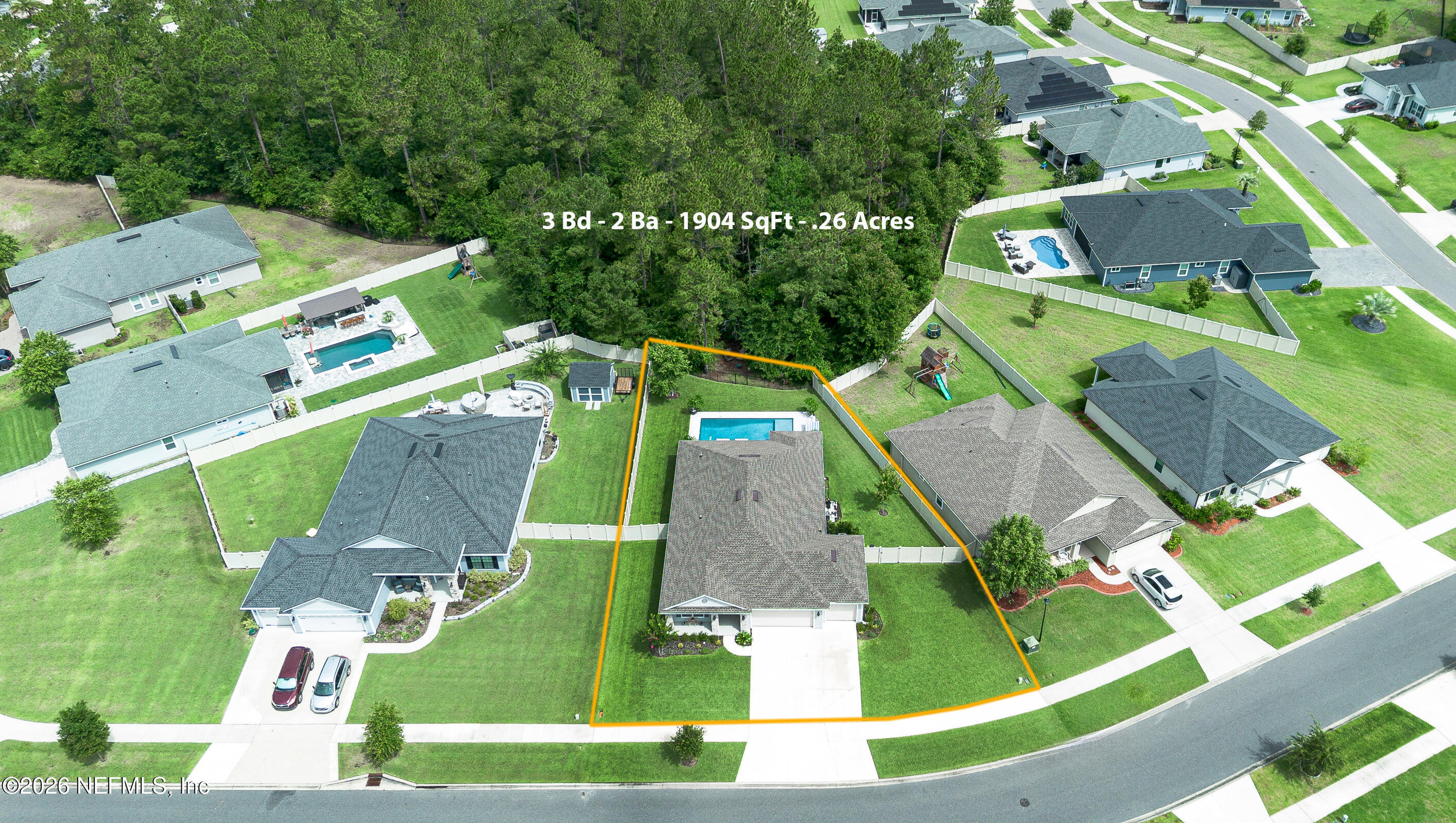 1717 Austin Lk Way Middleburg, FL 32068 - Photo 41 of 49 Aerial Lot View