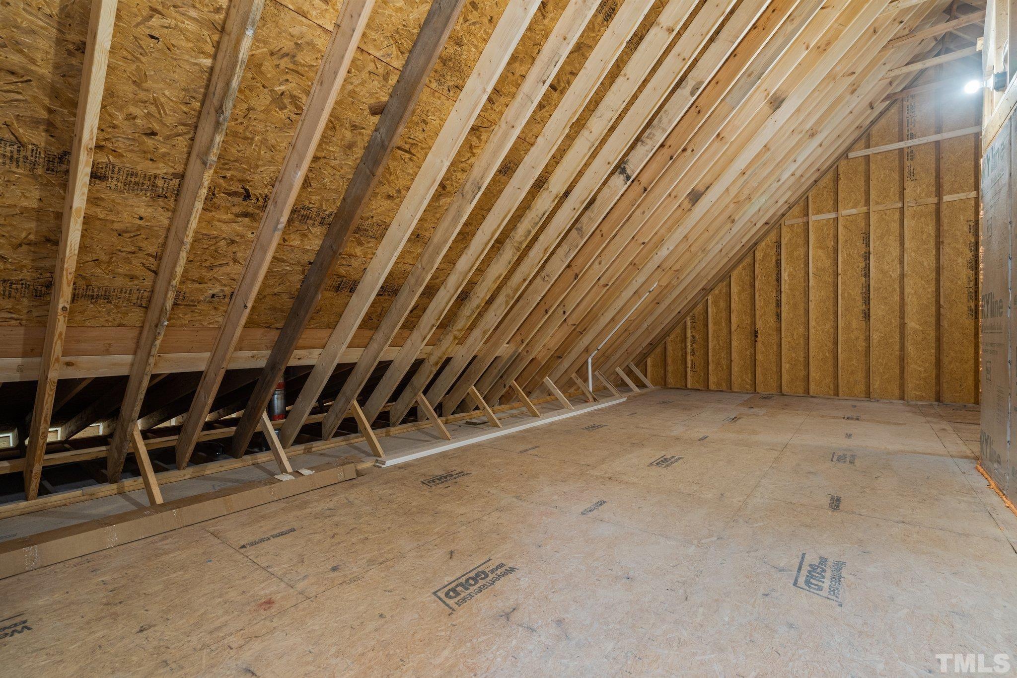 488 Pine Ridge Road Zebulon, NC 27597 - Photo 33 of 47 a view of an empty room with wooden walls