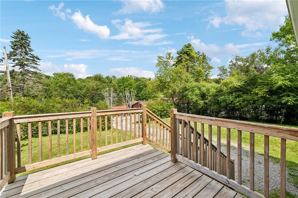 Beautiful view from the front deck.