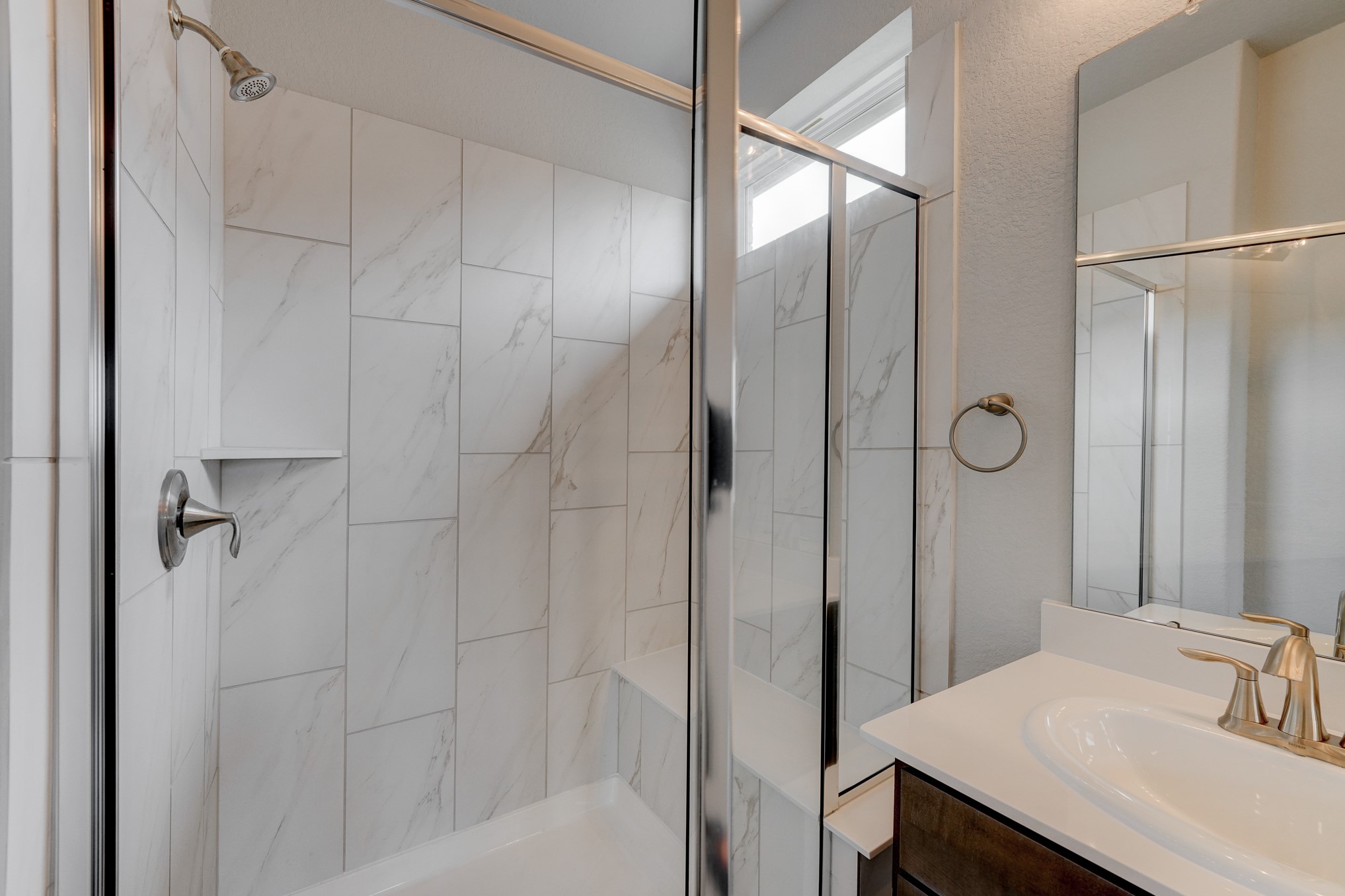 1229 Red Hills Drive Rosharon, TX 77583 - Photo 16 of 29 a bathroom with a sink and shower