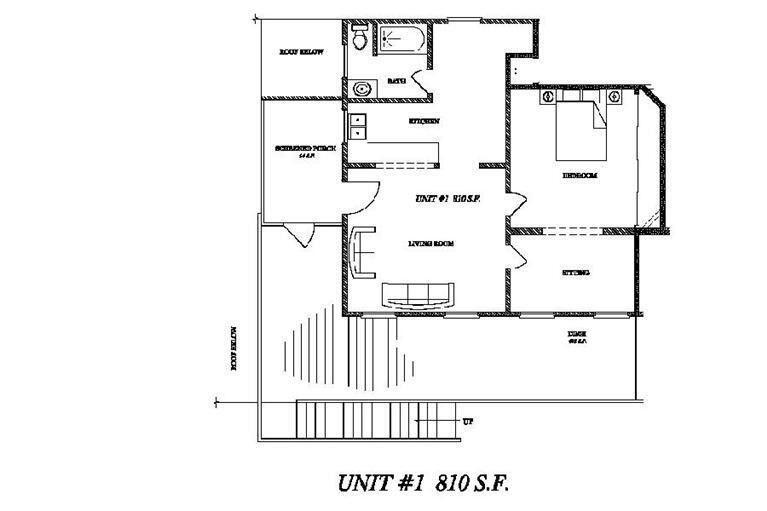 828 White Street, Unit 1 Key West, FL 33040 - Photo 25 of 25 Unit 1 Floorplan