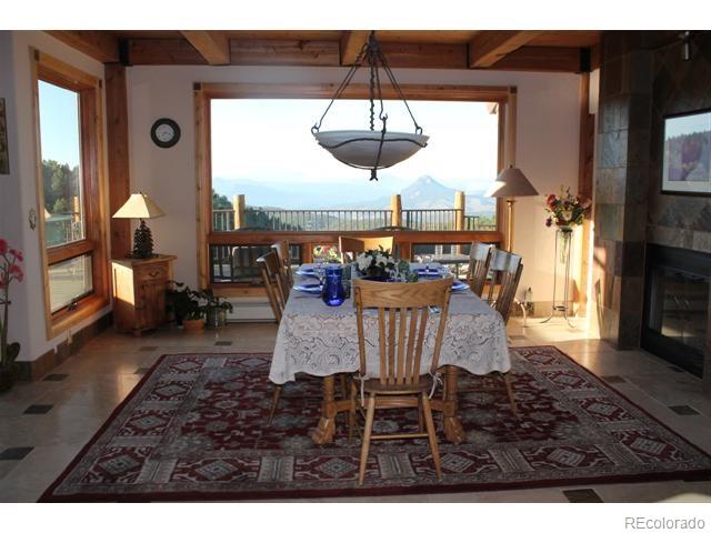 16750 Elk Ridge Road Littleton, CO 80127 - Photo 7 of 25 a dining room with furniture and wooden floor