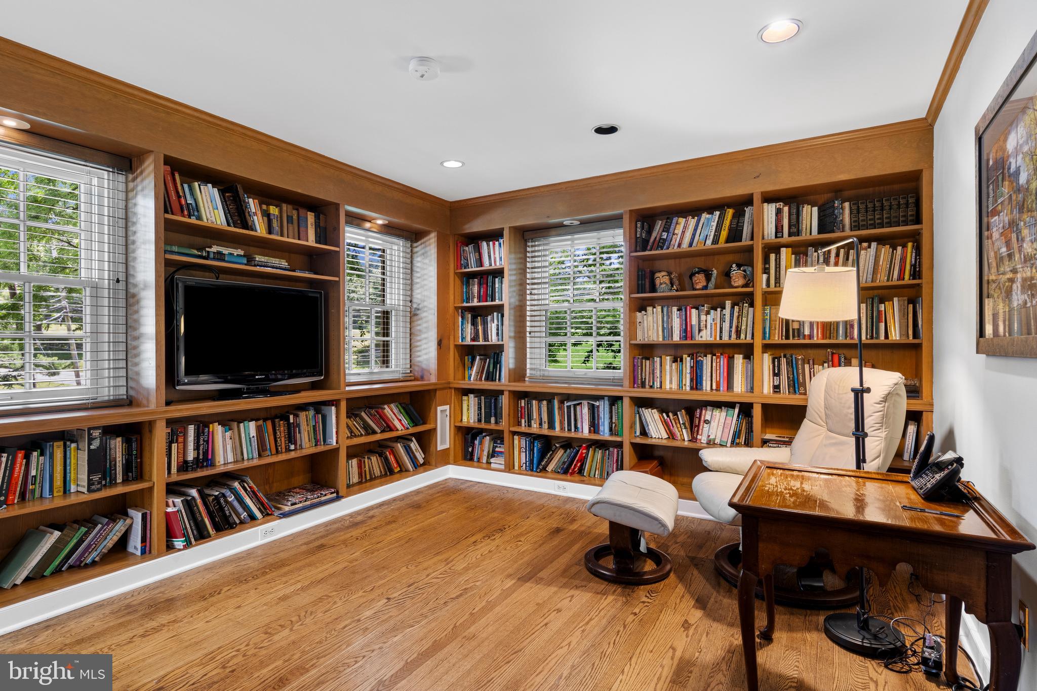 931 Hollow Road Wayne, PA 19087 - Photo 31 of 41 a reading room with furniture book shelf and a window