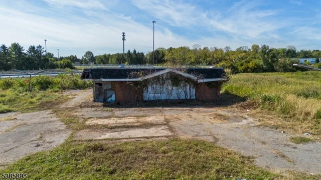 a view of a terrace with a garden