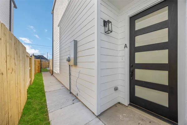 a view of front door