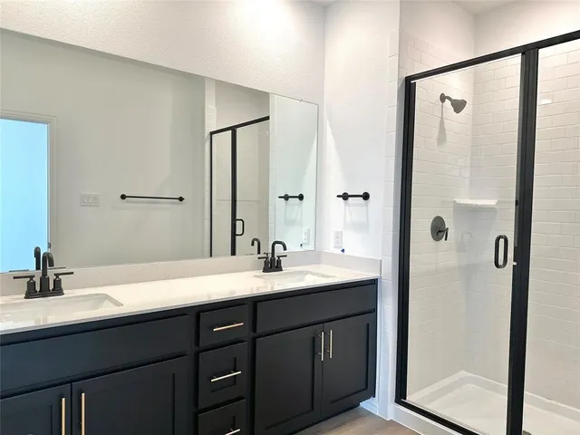 an empty room with closet