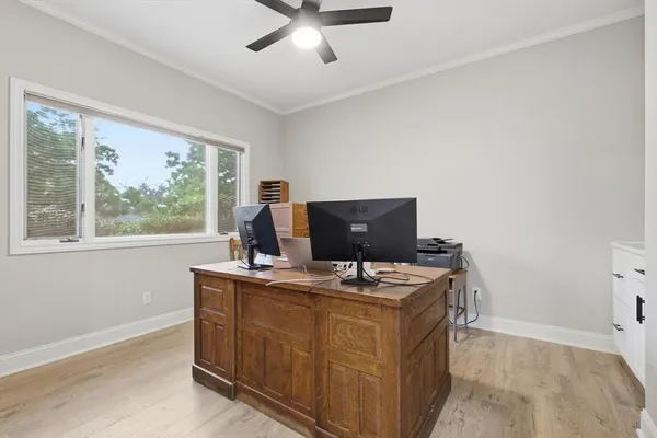 a room with furniture and window