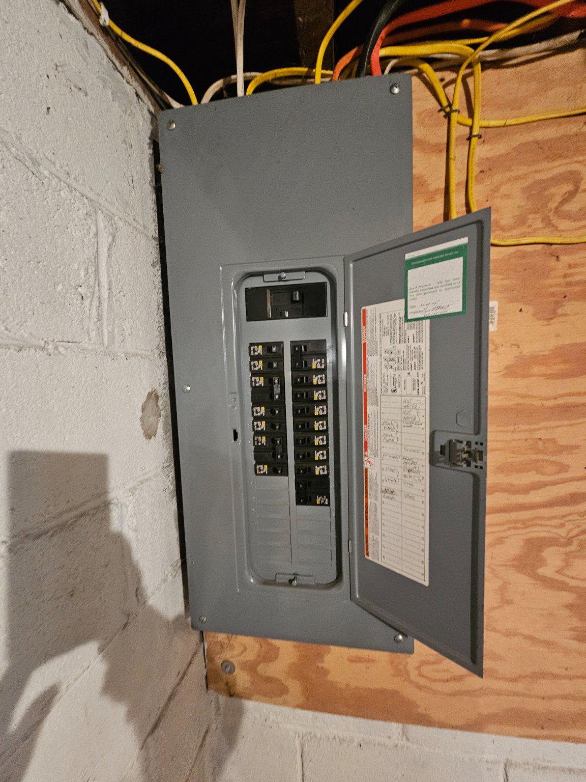 1967 Hyndman Road Hyndman, PA 15545 - Photo 36 of 41 Modern electrical panel in basement. 200 amp