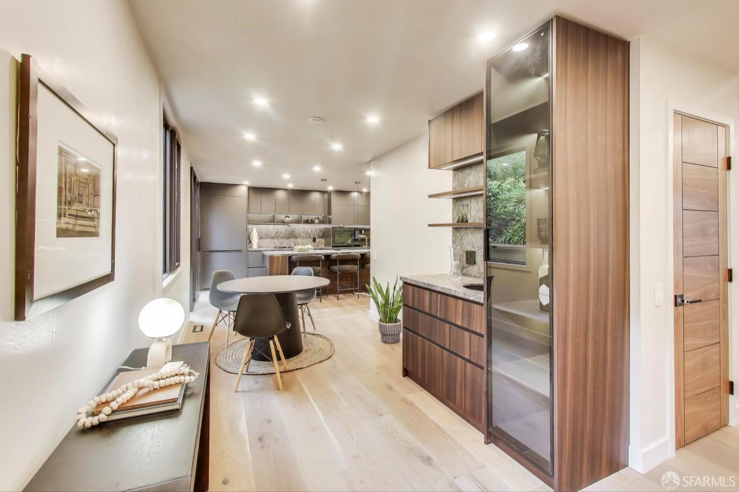 45 Turquoise Way San Francisco, CA 94131 - Photo 17 of 87 a kitchen with kitchen island a stove and a refrigerator
