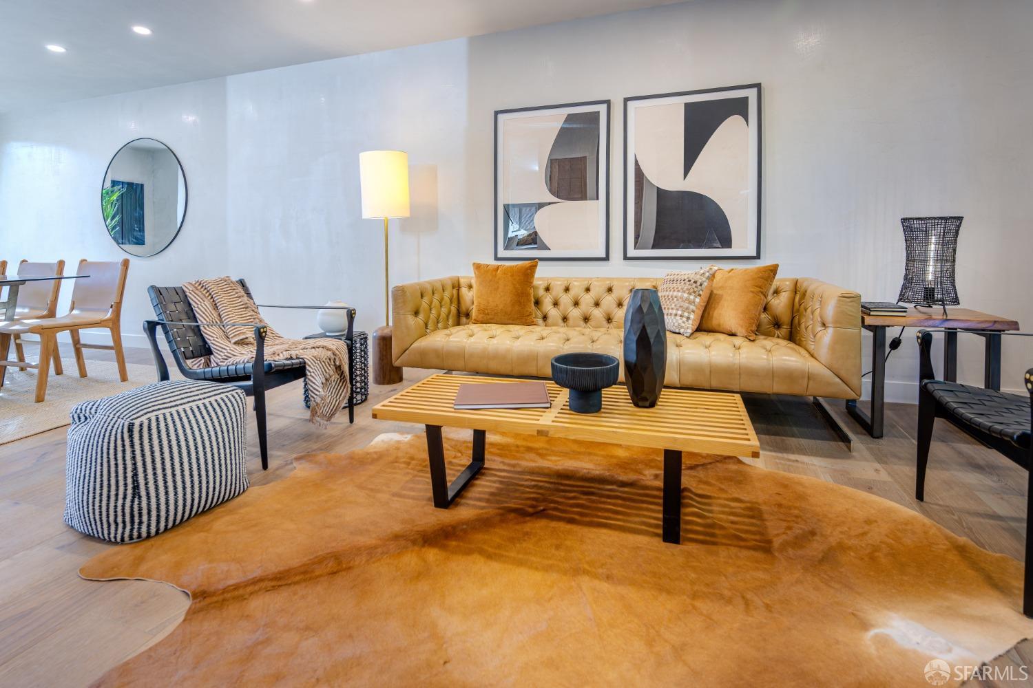 45 Turquoise Way San Francisco, CA 94131 - Photo 20 of 87 a living room with furniture and a lamp