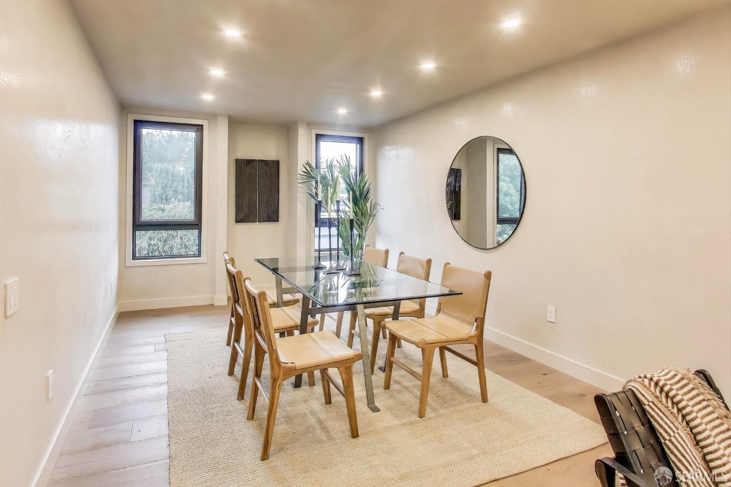45 Turquoise Way San Francisco, CA 94131 - Photo 26 of 87 a view of a dining room with furniture and a large window