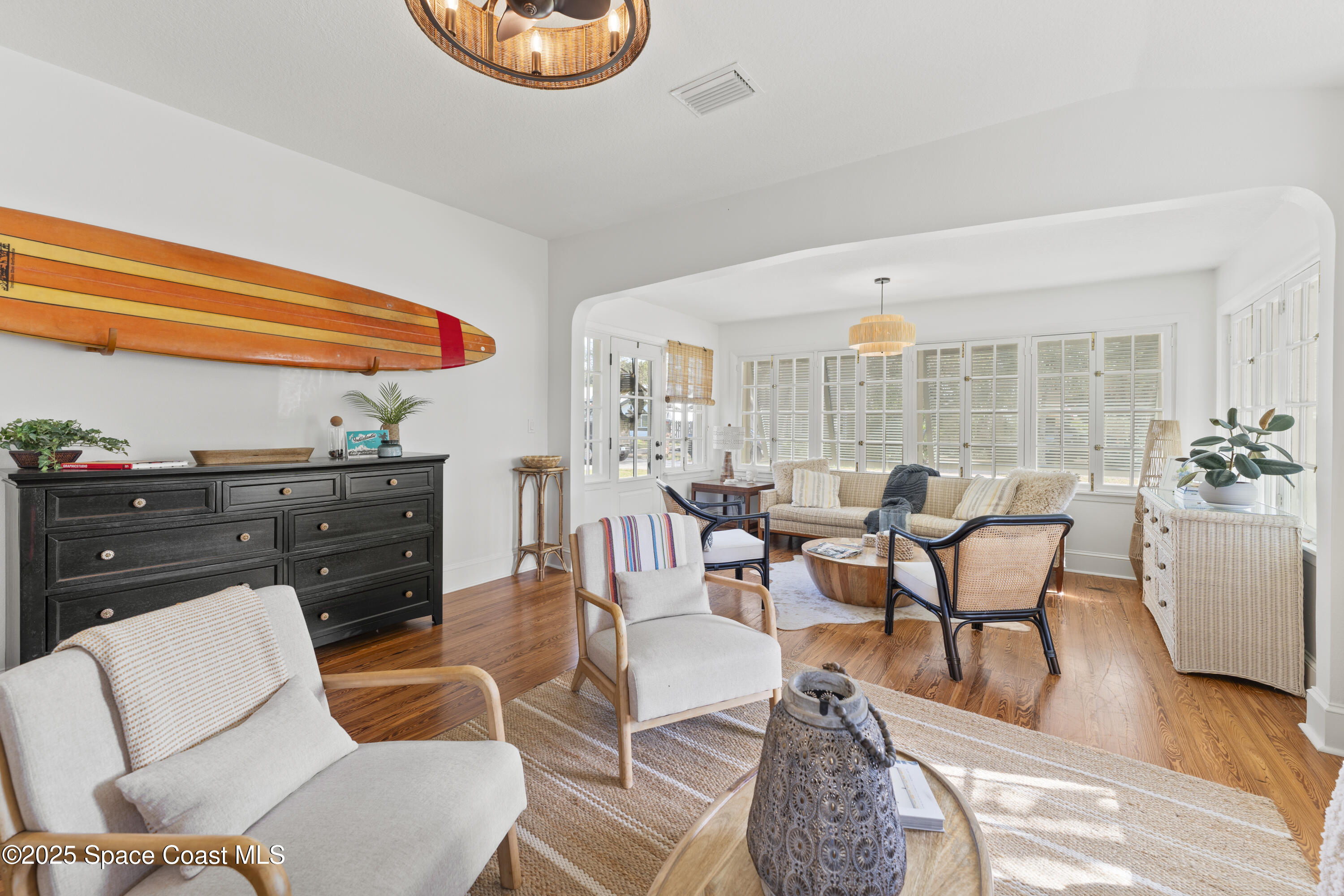 346 3rd Avenue Indialantic, FL 32903 - Photo 14 of 47 a dining room with furniture and wooden floor
