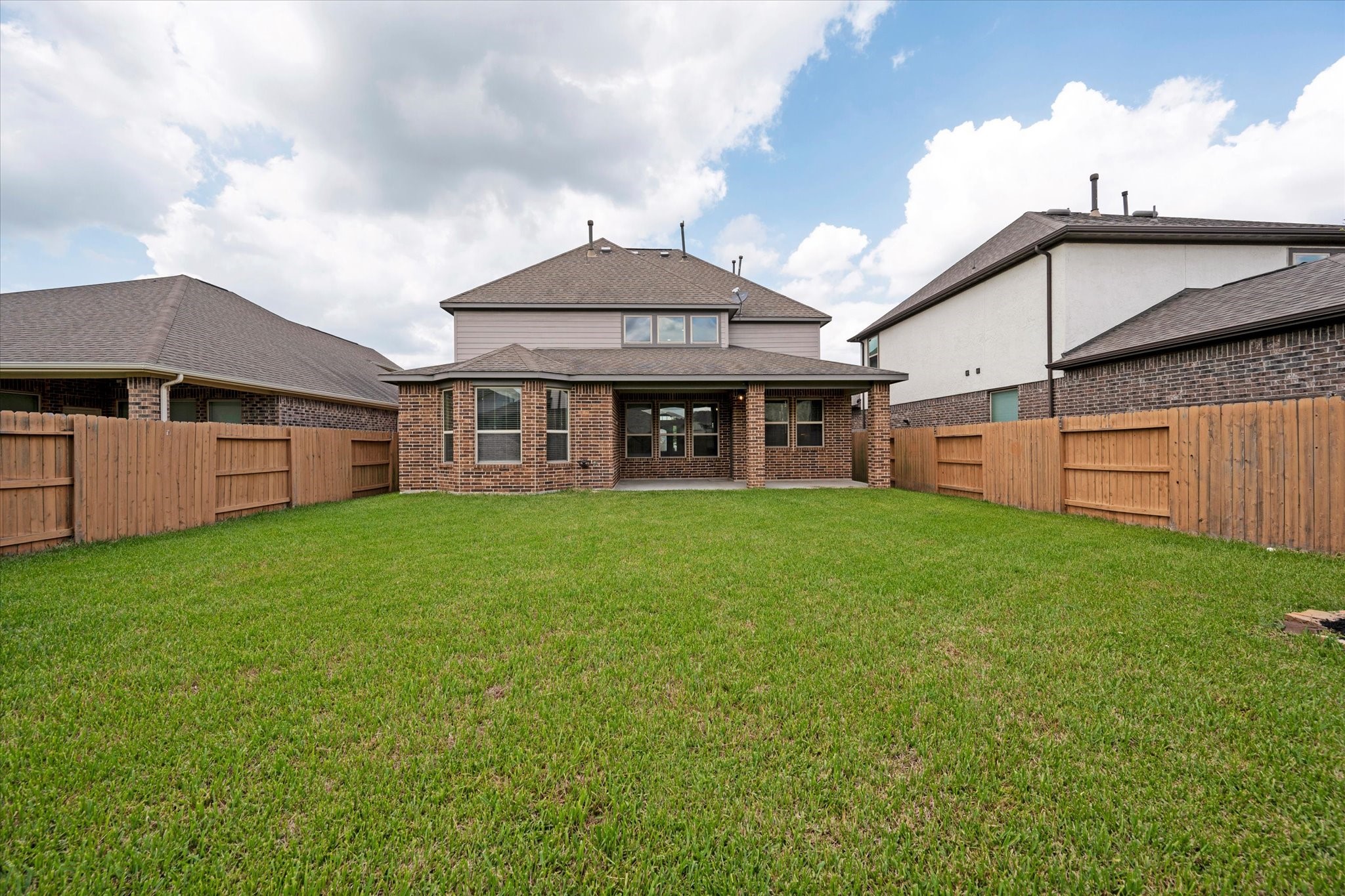 3834 Supremes Trail Spring, TX 77386 - Photo 36 of 37 Spacious backyard with a covered patio.