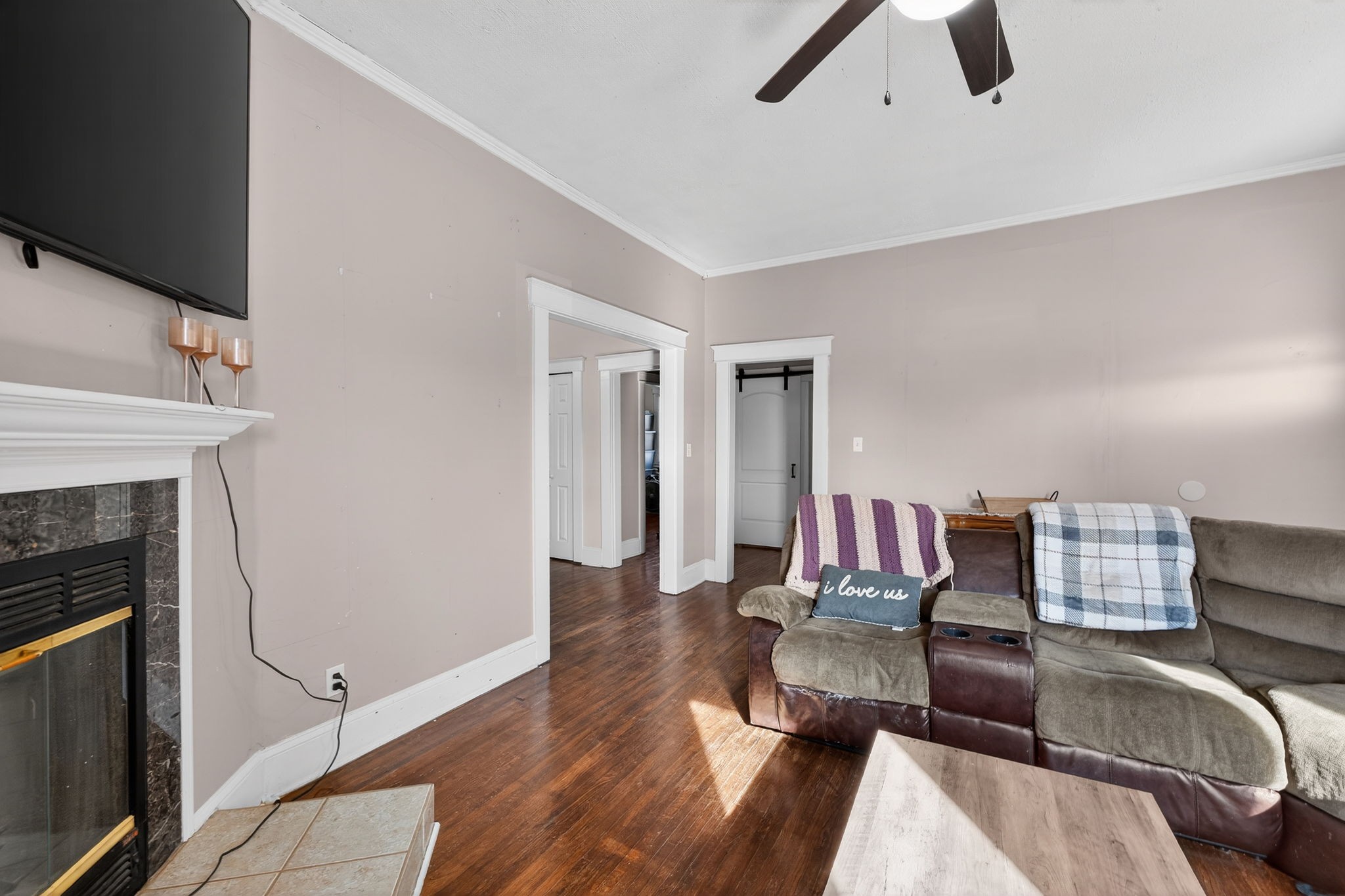 1360 Dunavin Drive Baxter, TN 38544 - Photo 9 of 24 a living room with furniture and a fireplace