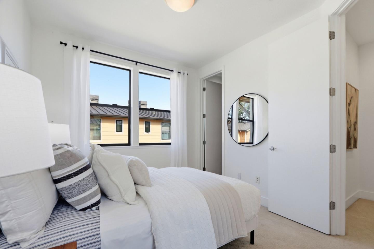 4206 Rickeys Way, Unit C Palo Alto, CA 94306 - Photo 21 of 44 a bedroom with a bed and a window