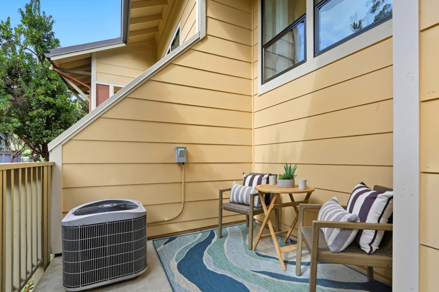 4206 Rickeys Way, Unit C Palo Alto, CA 94306 - Photo 34 of 44 a roof deck with table and chairs