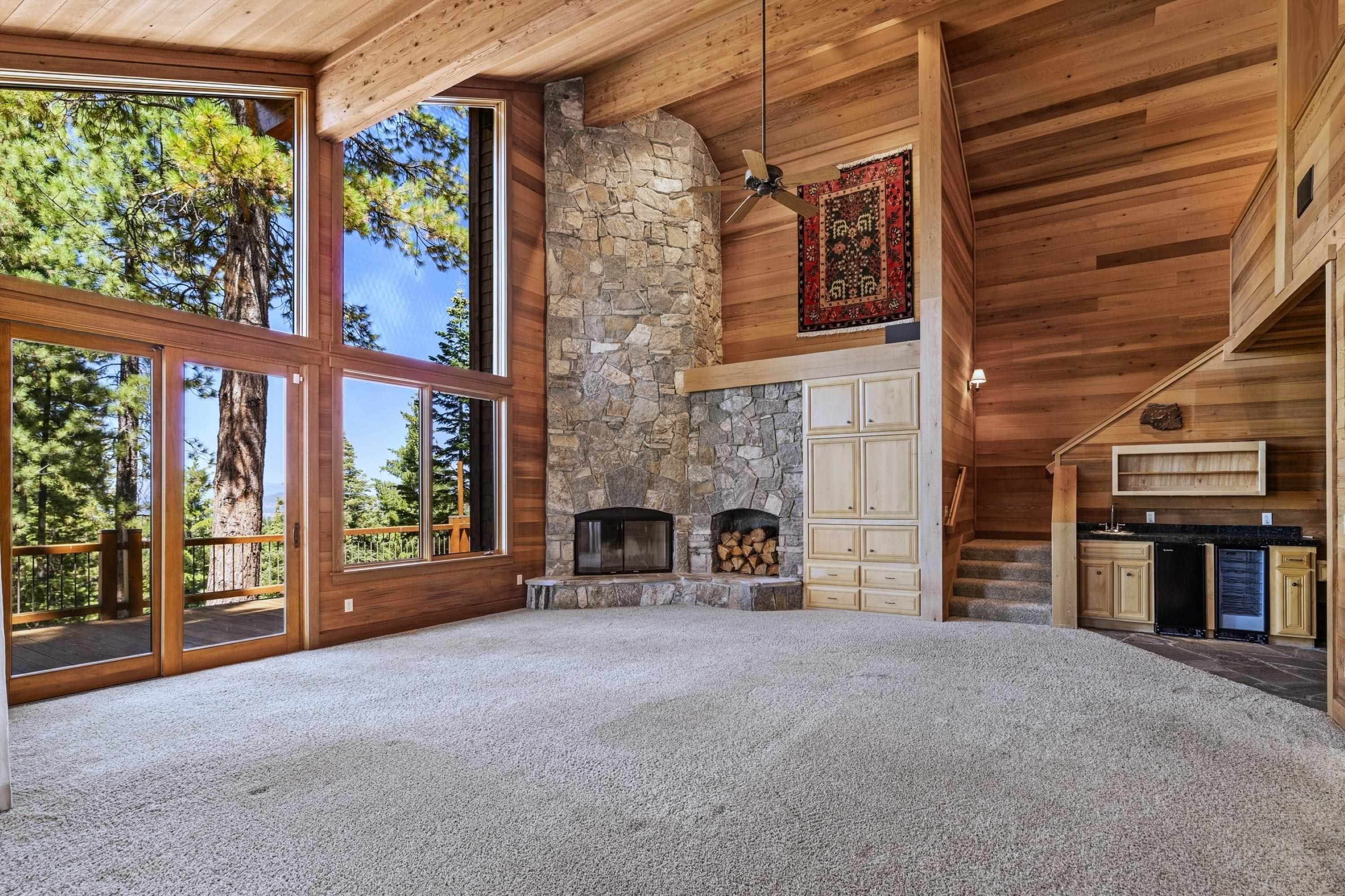 1940 Gray Wolf Truckee, CA 96161 - Photo 6 of 20 a view of a livingroom with a fireplace