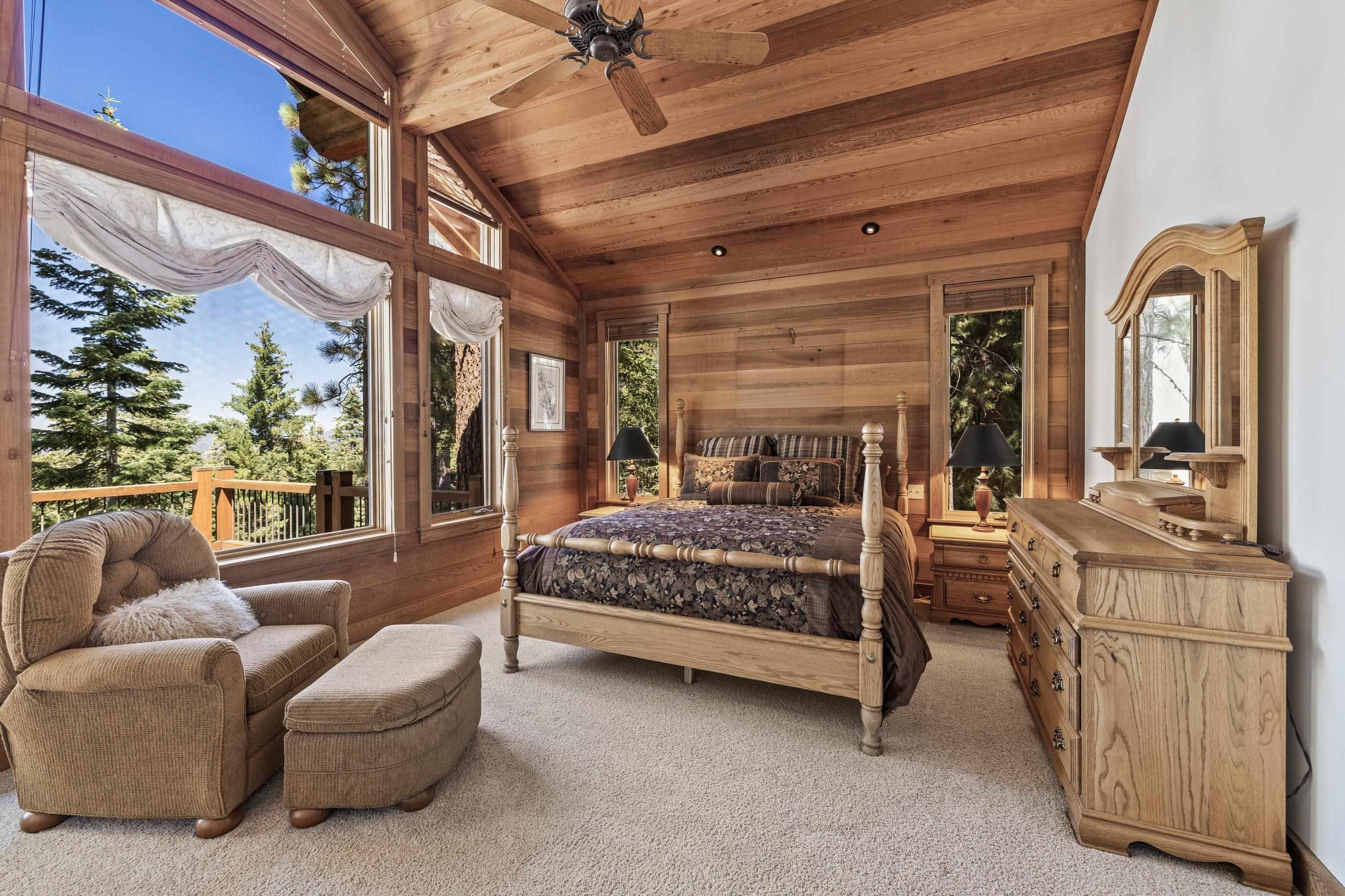 1940 Gray Wolf Truckee, CA 96161 - Photo 10 of 20 a bedroom with furniture and a large window