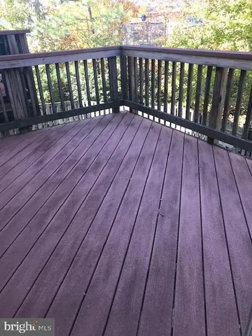 a view of wooden deck