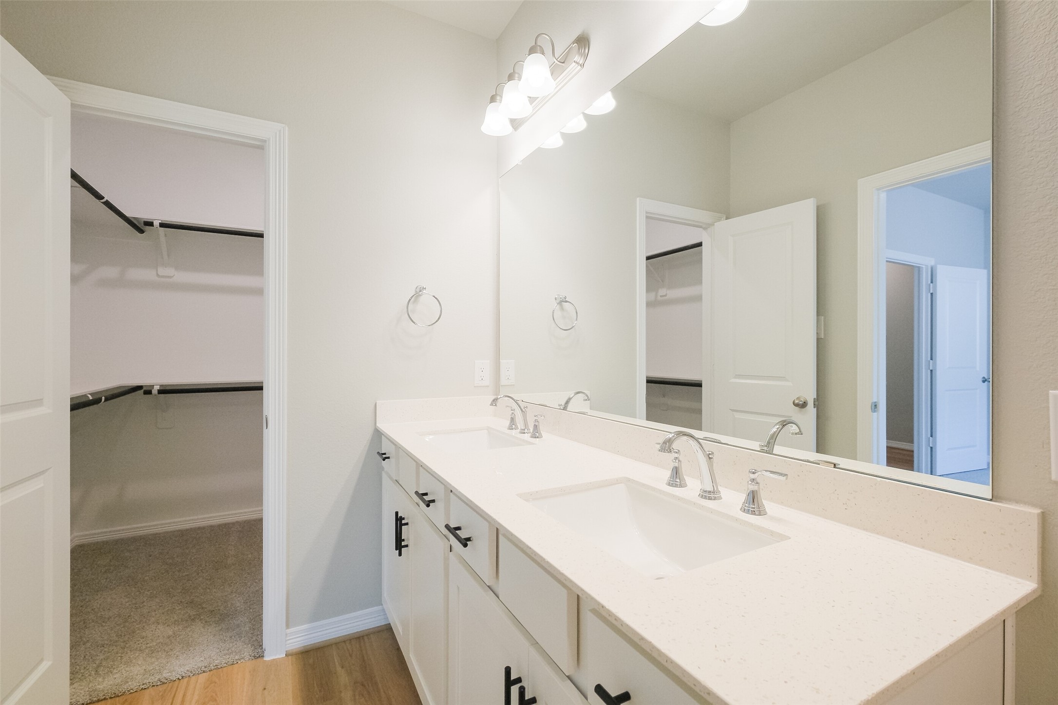 6434 New York Street Houston, TX 77021 - Photo 16 of 26 a bathroom with a sink vanity and a mirror