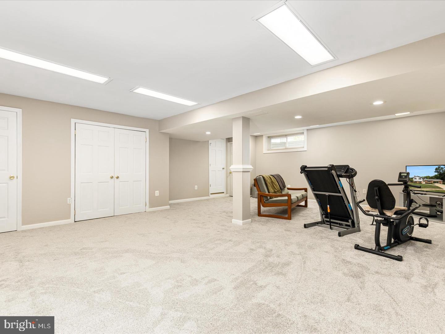 6434 Rives Court Springfield, VA 22150 - Photo 28 of 37 a view of a room with gym equipment