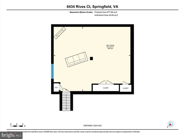 $3,800 | 6434 Rives Court, Springfield, VA 22150