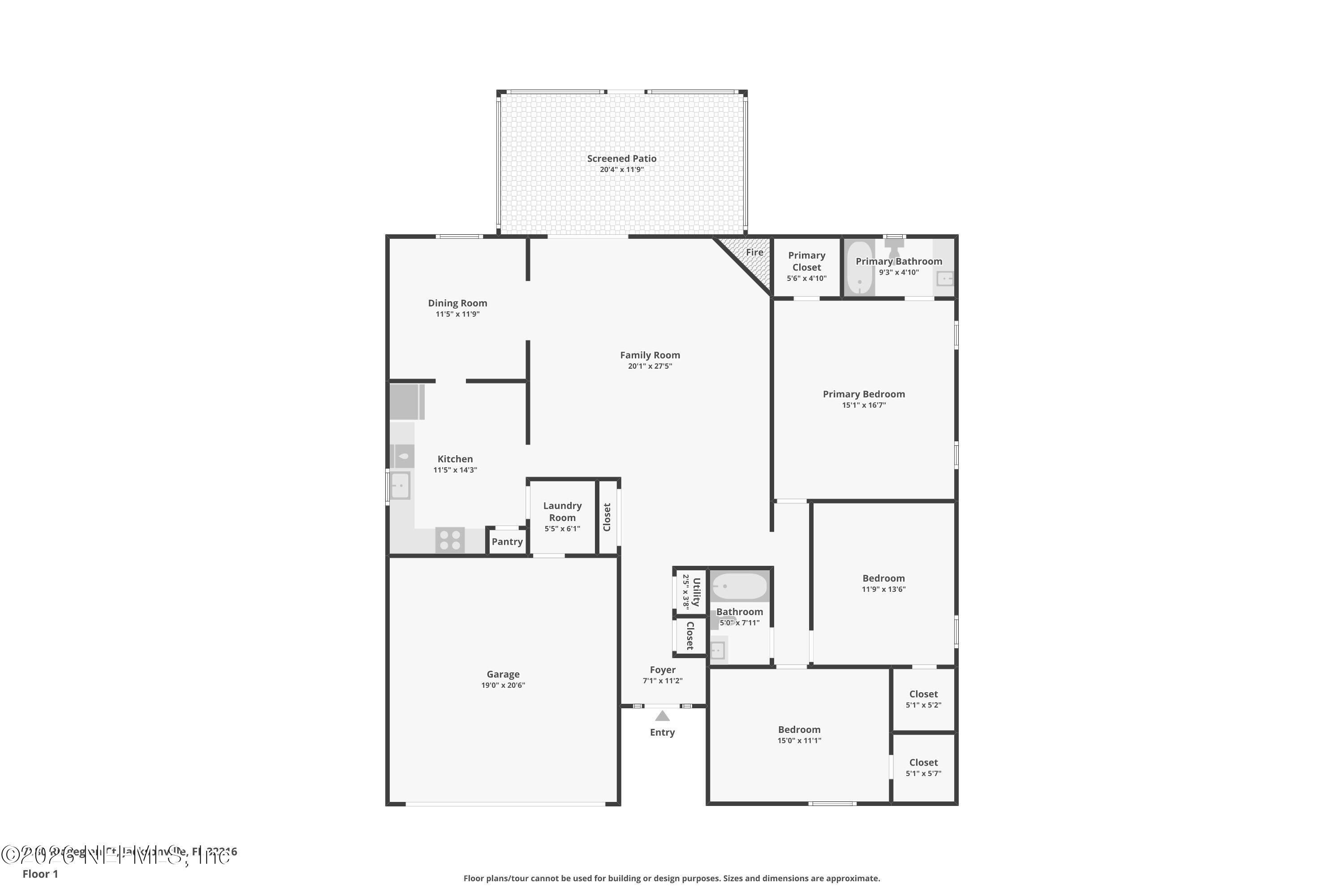 7180 Ridgeglen Court Jacksonville, FL 32216 - Photo 53 of 53 Floor Plan