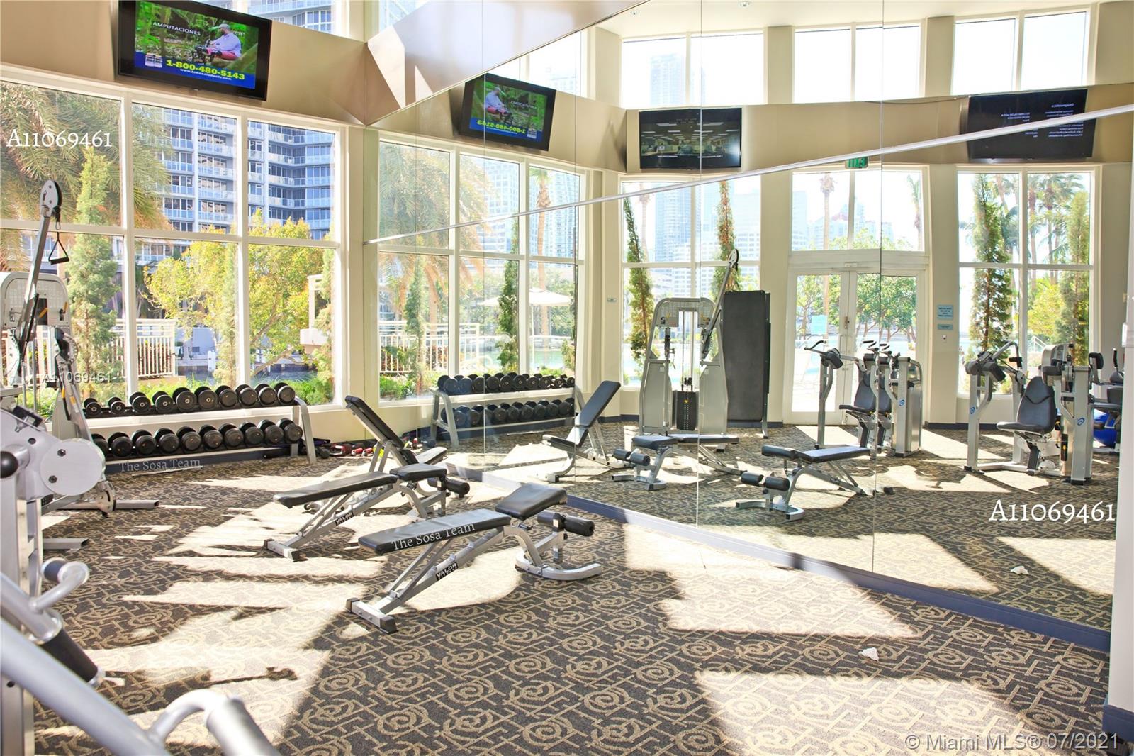 901 Brickell Key Boulevard, Unit 1406 Miami, FL 33131 - Photo 25 of 25 a living room with patio furniture and floor to ceiling windows