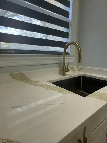 a close view of sink and tap